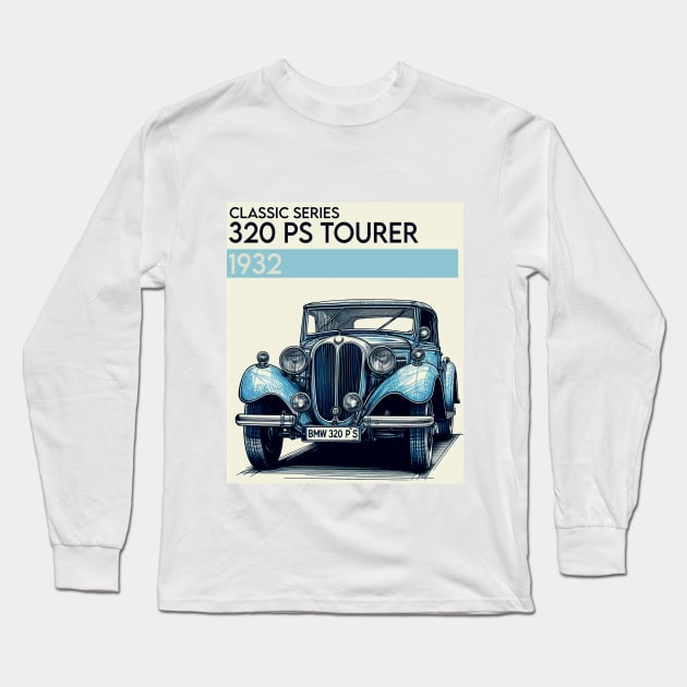 1932 320 PS Tourer Long Sleeve T-Shirt by SquareFritz